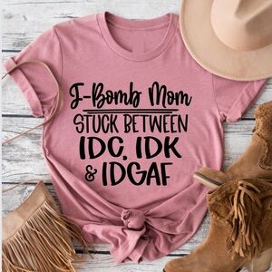 COPY - F Bomb mom Graphic Unisex Crew Neck Tee Shirt S-5X